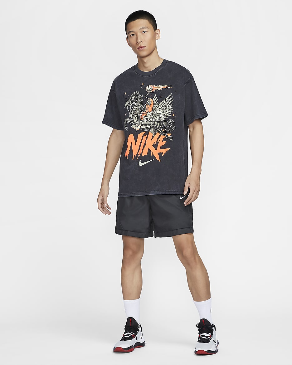 ナイキ（NIKE）（メンズ）バスケットボールウェア ドライフィット 軽く バスケットボール Tシャツ HF6202-010